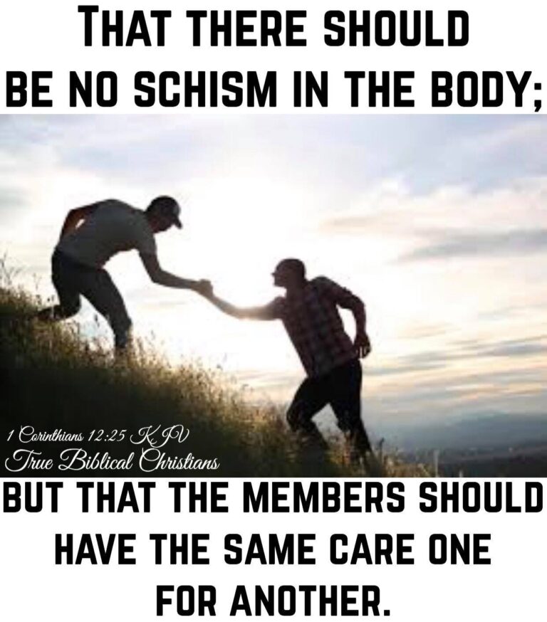 No Schism in His Body – Eagle Eye Community